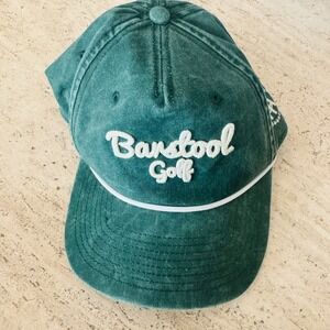 Barstool golf green vintage wash adjustable dad hat